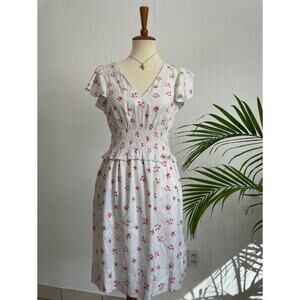 NWT Rebecca Taylor Ruffled Silk Dress Size 4